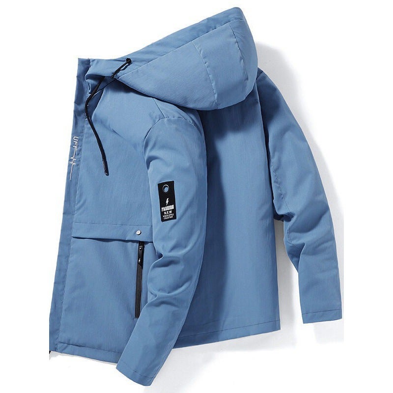 2023 Youth Casual Baseball Clothes Men'S Korean Fashion Hooded Jacket Cardigan Sports Jacket - Image 4